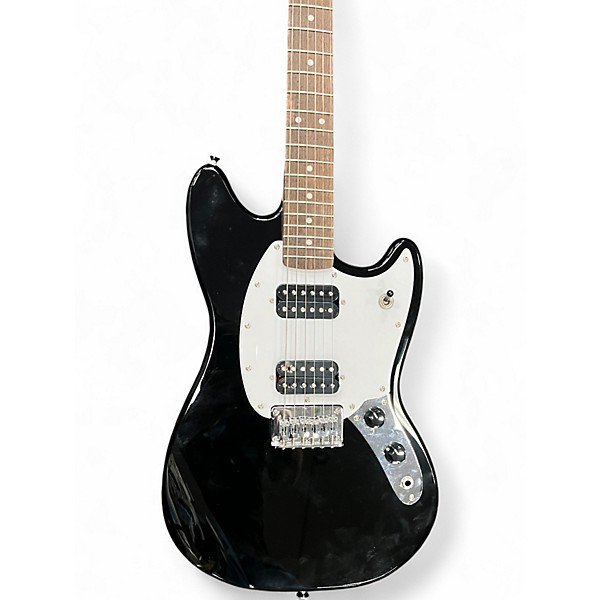 Used Squier Bullet Mustang HH Black Solid Body Electric Guitar