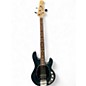 Used Sterling by Music Man S.U.B. Ray4 Trans Blue Satin Electric Bass Guitar thumbnail