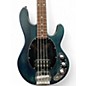 Used Sterling by Music Man S.U.B. Ray4 Trans Blue Satin Electric Bass Guitar