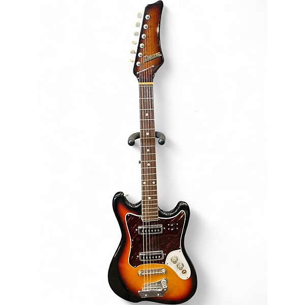 Vintage 1960s Decca 6 STRING ELECTRIC BURST Solid Body Electric Guitar