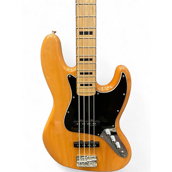 Used Squier Classic Vibe 70s Jazz Bass Natural Electric Bass Guitar