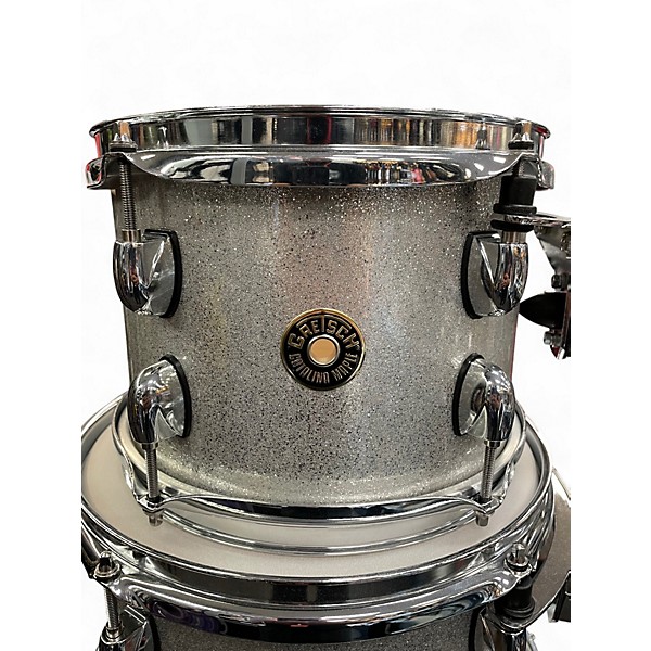 Used Gretsch Drums 6 Piece Catalina Silver Sparkle Drum Kit
