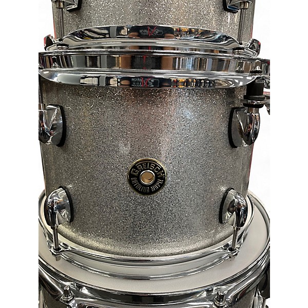 Used Gretsch Drums 6 Piece Catalina Silver Sparkle Drum Kit
