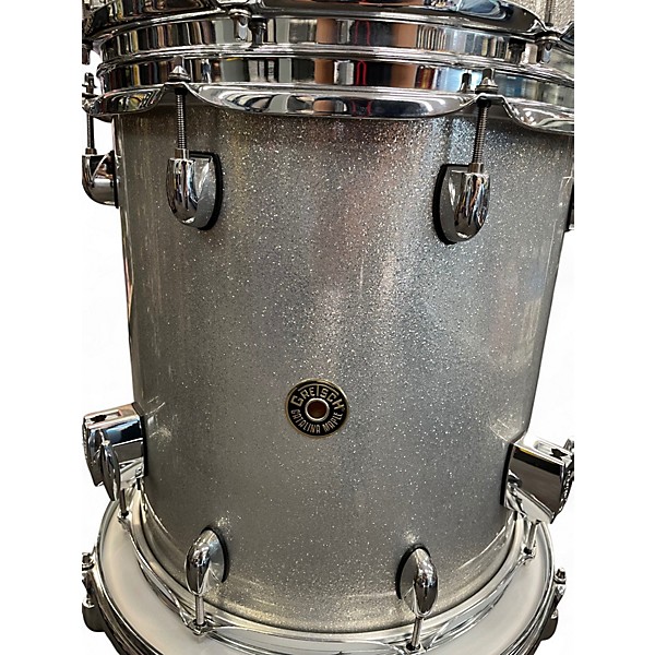 Used Gretsch Drums 6 Piece Catalina Silver Sparkle Drum Kit