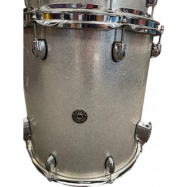 Used Gretsch Drums 6 Piece Catalina Silver Sparkle Drum Kit