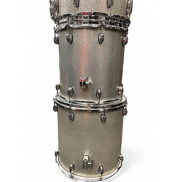 Used Gretsch Drums 6 Piece Catalina Silver Sparkle Drum Kit