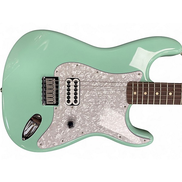 Used Fender Tom Delonge Signature Stratocaster Surf Green Solid Body Electric Guitar