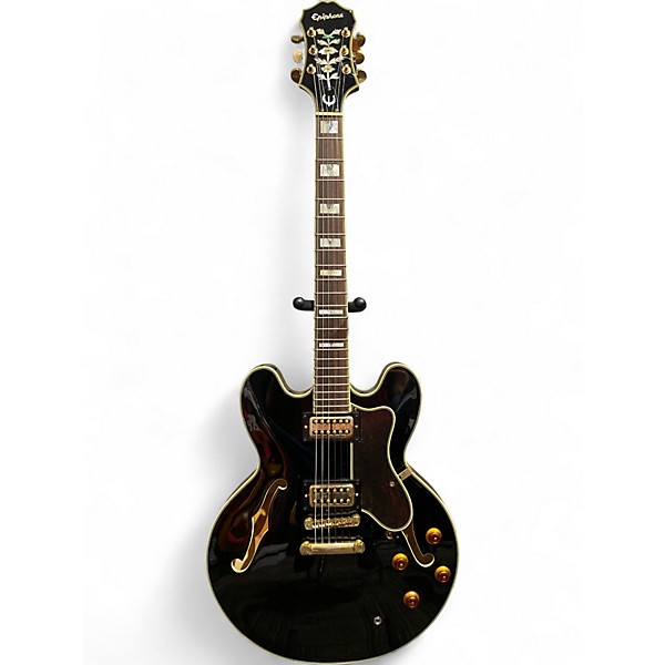 Used Epiphone Sheraton II Ebony Hollow Body Electric Guitar