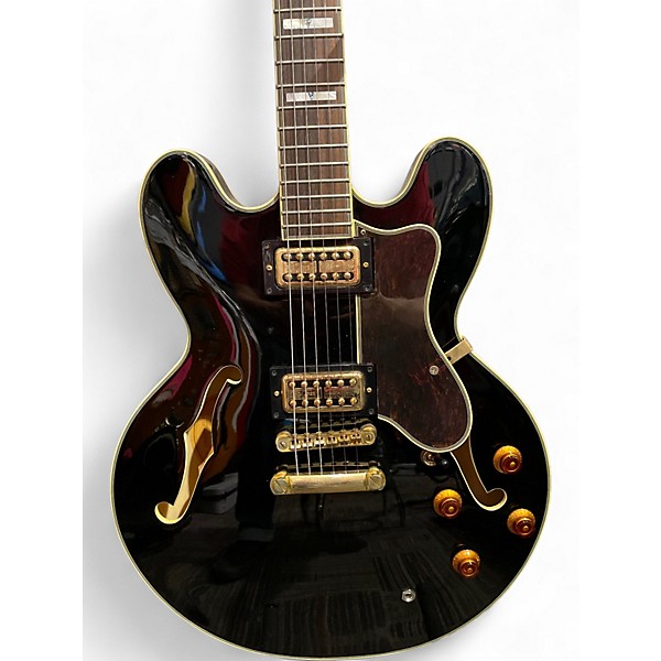Used Epiphone Sheraton II Ebony Hollow Body Electric Guitar