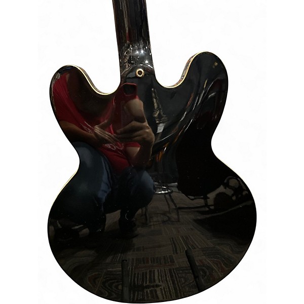 Used Epiphone Sheraton II Ebony Hollow Body Electric Guitar