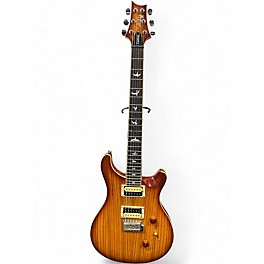 Used PRS ZEBRA WOOD SE CUSTOM 24 Cherry Sunburst Solid Body Electric Guitar