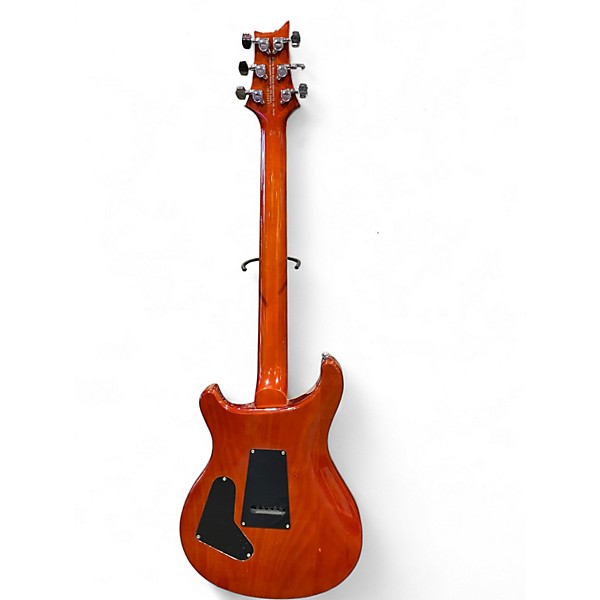 Used PRS ZEBRA WOOD SE CUSTOM 24 Cherry Sunburst Solid Body Electric Guitar