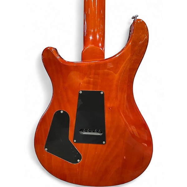 Used PRS ZEBRA WOOD SE CUSTOM 24 Cherry Sunburst Solid Body Electric Guitar