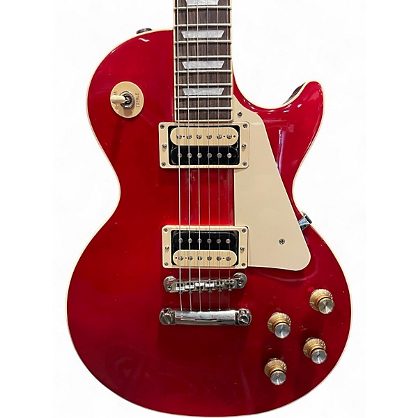 Used Gibson Les Paul Classic Red Solid Body Electric Guitar