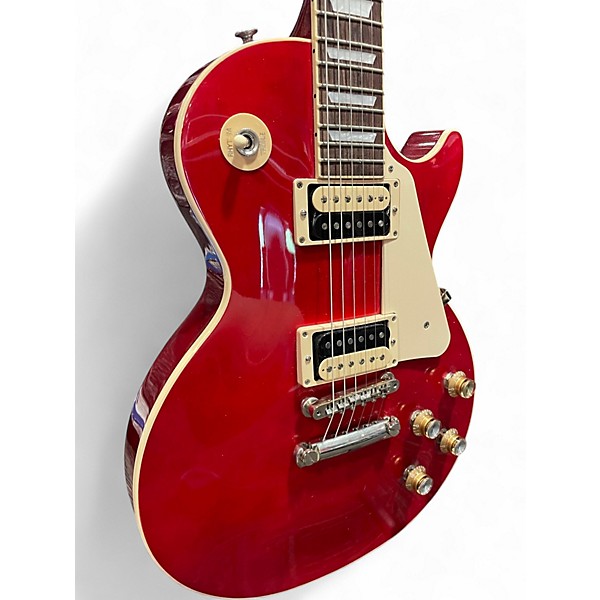 Used Gibson Les Paul Classic Red Solid Body Electric Guitar