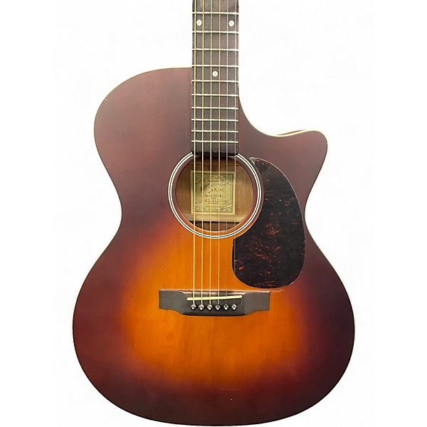 Used Recording King Road King PRO Grand Auditorium Trans Brown Acoustic Electric Guitar
