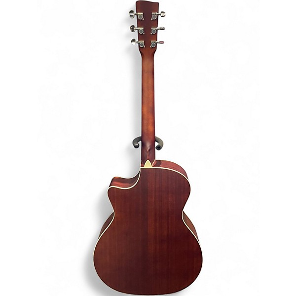Used Recording King Road King PRO Grand Auditorium Trans Brown Acoustic Electric Guitar