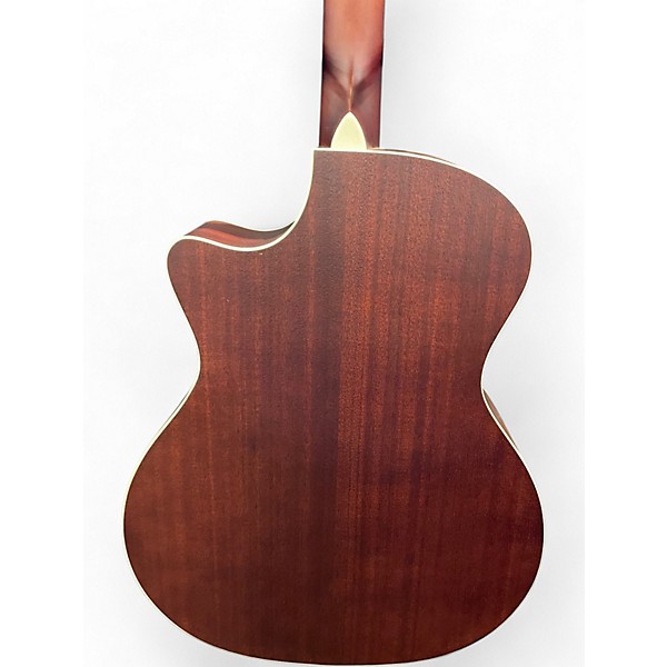 Used Recording King Road King PRO Grand Auditorium Trans Brown Acoustic Electric Guitar