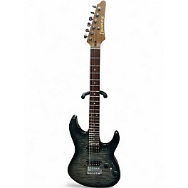 Used Sterling by Music Man Luke Flame Blue Burst Solid Body Electric Guitar