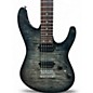 Used Sterling by Music Man Luke Flame Blue Burst Solid Body Electric Guitar