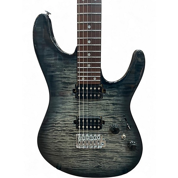 Used Ibanez AZ24S1F Transparent Black Sunburst Solid Body Electric Guitar