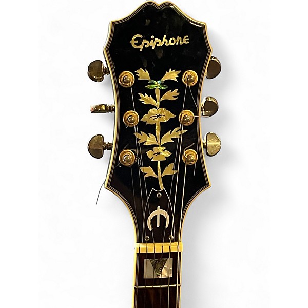 Used Epiphone Sheraton II Left Handed Vintage Sunburst Hollow Body Electric Guitar