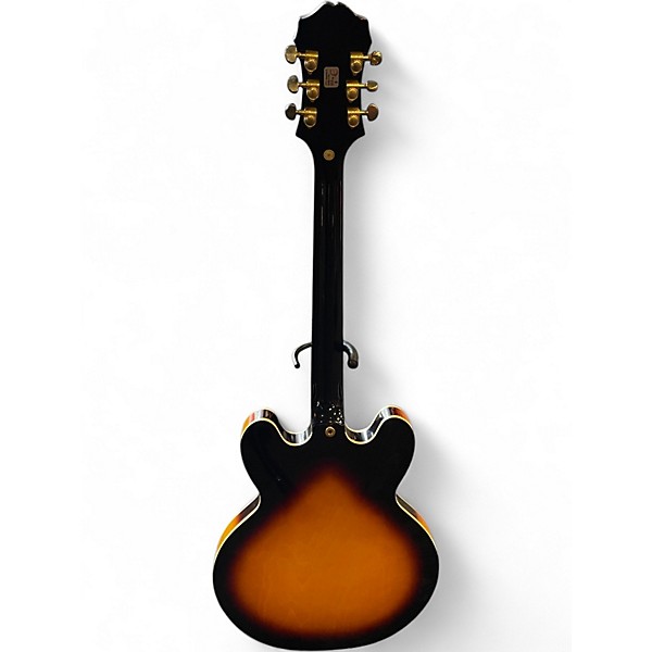 Used Epiphone Sheraton II Left Handed Vintage Sunburst Hollow Body Electric Guitar