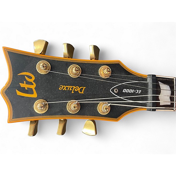 Used ESP LTD EC1000 Deluxe Black Solid Body Electric Guitar