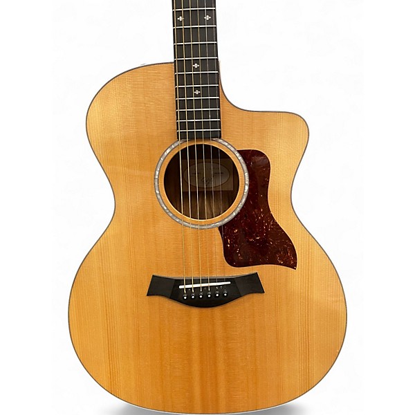 Used Taylor 214CE Deluxe Natural Acoustic Electric Guitar