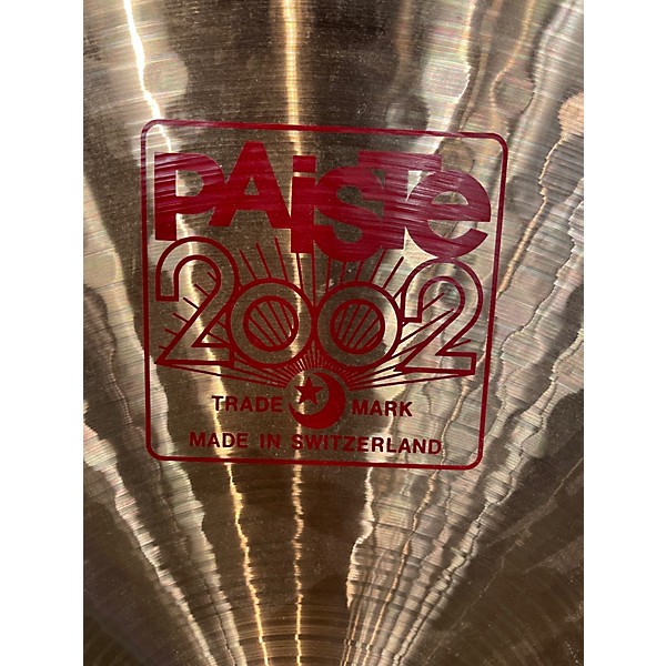 Used Paiste 18in 2002 Crash Cymbal
