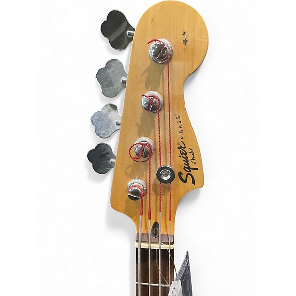 Used Squier Affinity Precision Bass Red Electric Bass Guitar