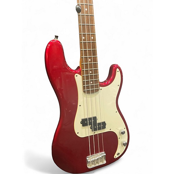 Used Squier Affinity Precision Bass Red Electric Bass Guitar