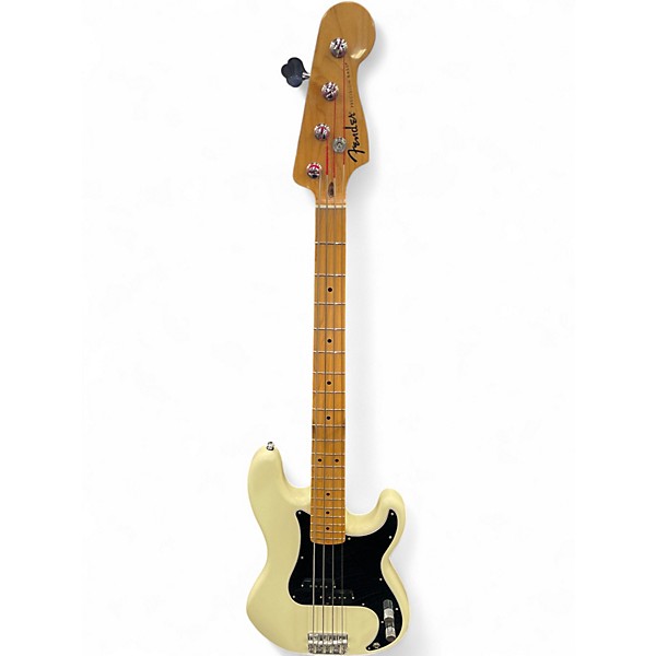Used Fender Standard Precision Bass Olympic White Electric Bass Guitar