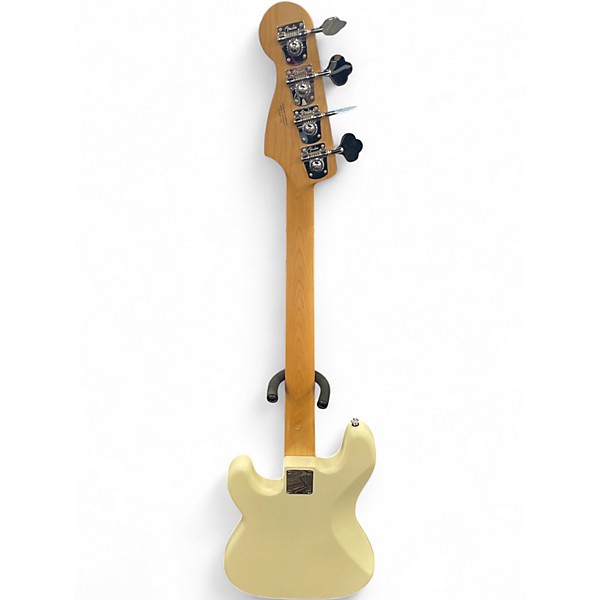 Used Fender Standard Precision Bass Olympic White Electric Bass Guitar