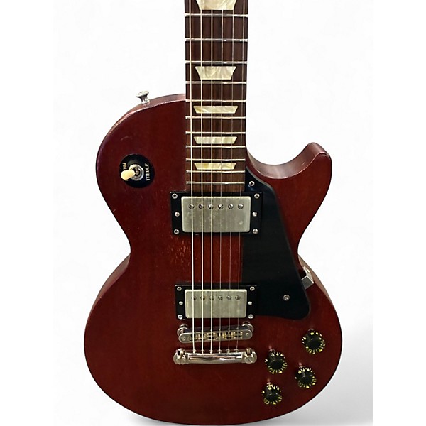 Used Gibson Les Paul Studio Satin Red Solid Body Electric Guitar