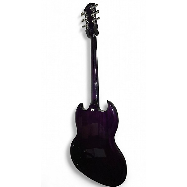 Used Epiphone SG Modern Figured Purple Burst Solid Body Electric Guitar