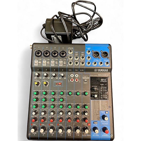 Used Yamaha MG10XU 10 Channel Mixer with Effects Unpowered Mixer