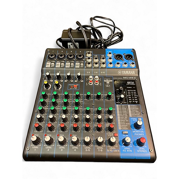 Used Yamaha MG10XU 10 Channel Mixer with Effects Unpowered Mixer