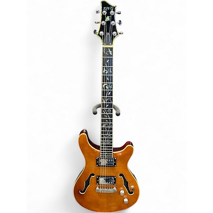 Used Raven West RG450 Trans Blonde Hollow Body Electric Guitar