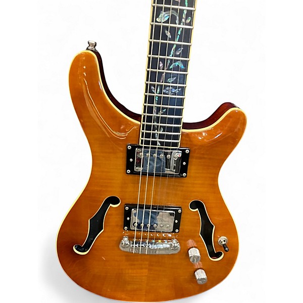 Used Raven West RG450 Trans Blonde Hollow Body Electric Guitar
