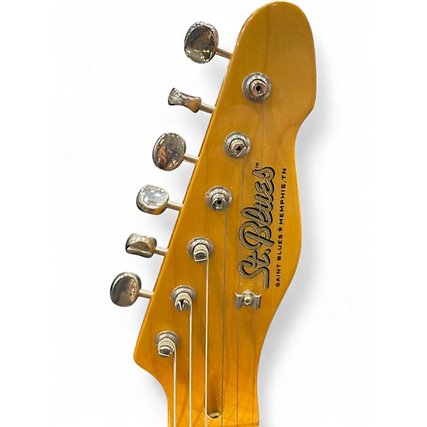 Used St. Blues BLUESCASTER Natural Solid Body Electric Guitar