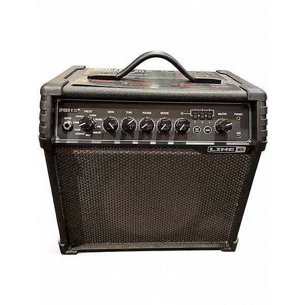 Used Line 6 Spider V 20 MkII 20w 1x8 Guitar Combo Amp