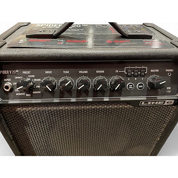 Used Line 6 Spider V 20 MkII 20w 1x8 Guitar Combo Amp
