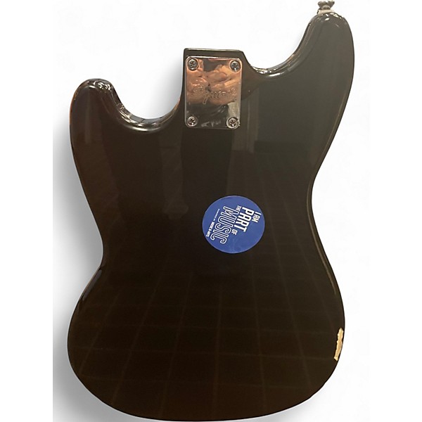 Used Squier Bronco Black Electric Bass Guitar