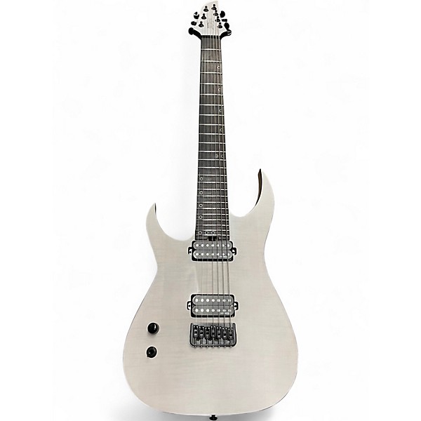 Used Schecter Guitar Research km7 mkii Arctic White Solid Body Electric Guitar
