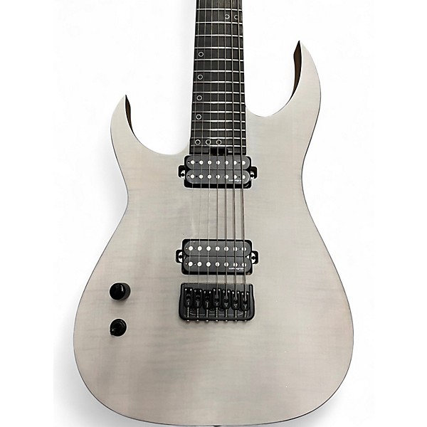 Used Schecter Guitar Research km7 mkii Arctic White Solid Body Electric Guitar