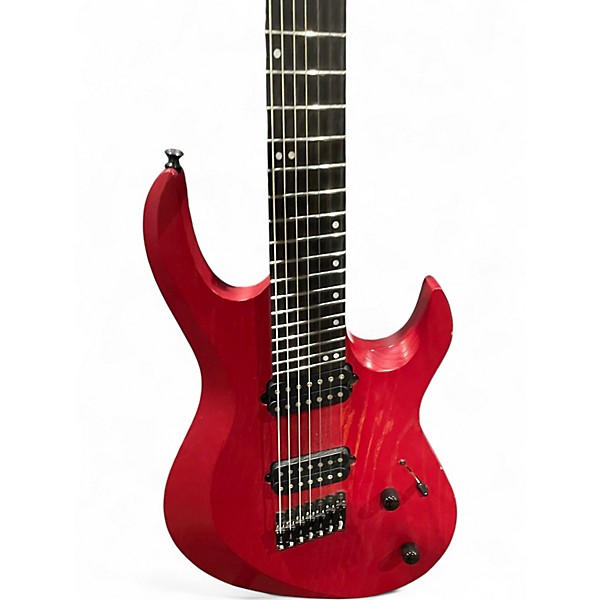 Used Kiesel Aries Multiscale Satin Red Solid Body Electric Guitar