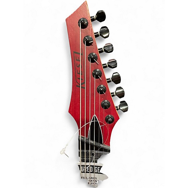 Used Kiesel Aries Multiscale Satin Red Solid Body Electric Guitar
