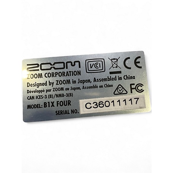 Used Zoom B1X FOUR Effect Processor