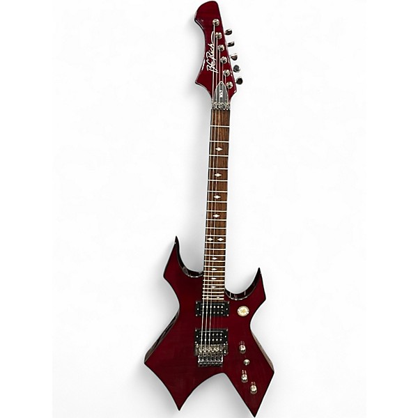 Used B.C. Rich MK7 WARLOCK Trans Crimson Red Solid Body Electric Guitar